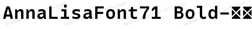 AnnaLisaFont71 Bold字体转换